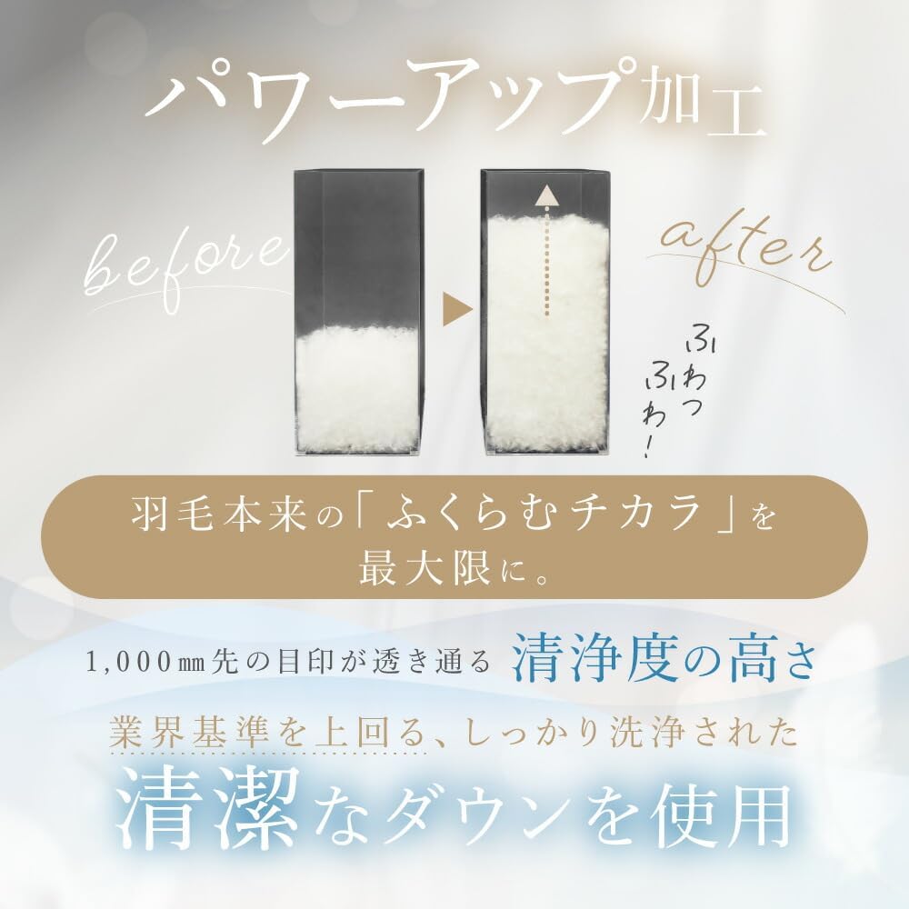 Amazon｜ロマンス小杉 公式 ねむりのアトリエ 羽毛布団 洗える 日本製